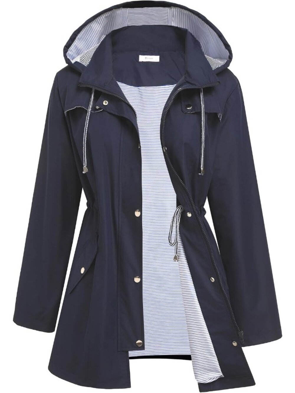 Lightweight Waterproof Women's Rain Jacket | Stylish Lined Trench Coat